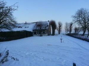 Winterwonderland aan de Oudelandsedijk